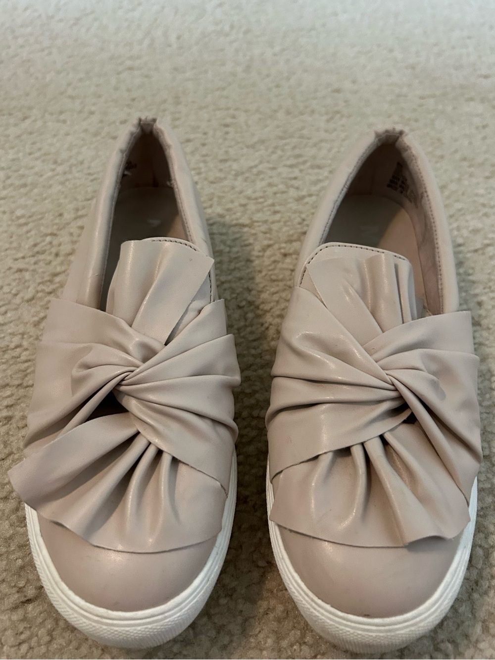 MIA women’s Knot-Twist Slip-On Mules in Light Beige  6